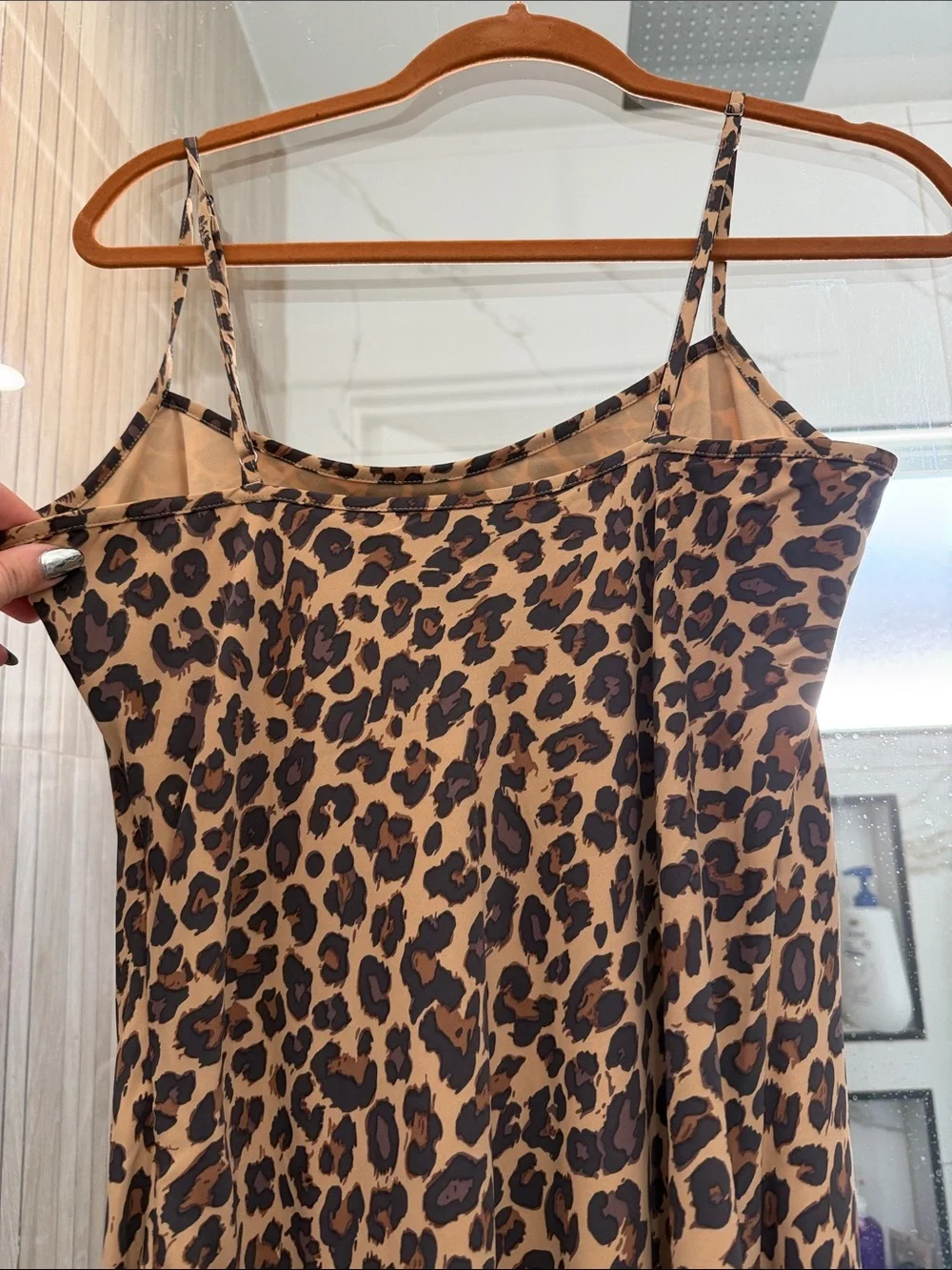 Abercrombie & Fitch Leopard Print Slip Dress
